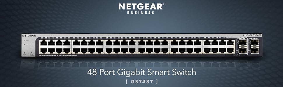 NETGEAR 48 Port Gigabit Ethernet Smart Switch